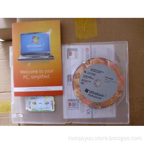 Windows 7 professional 32 or 64 Bit oem Computer Utility DV